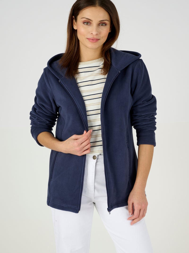 Veste de détente maille polaire Thermolactyl - Happy D. by Damart Bleu marine - Kiabi