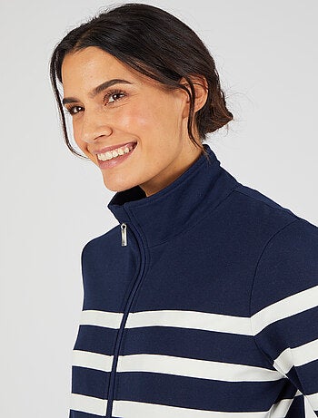 Veste de détente molleton rayé - Happy D. by Damart