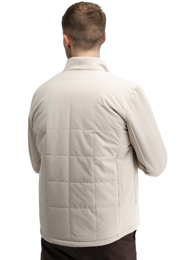 Veste de golf matelassée réversible homme golf homme approach sand Beige - Kiabi