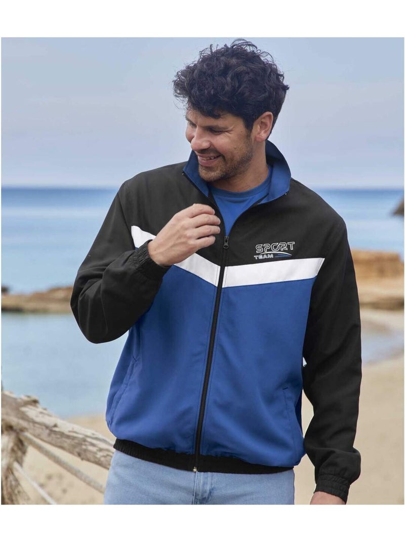 Veste de Jogging Microfibre Sport Team   - ATLAS FOR MEN Noir - Kiabi