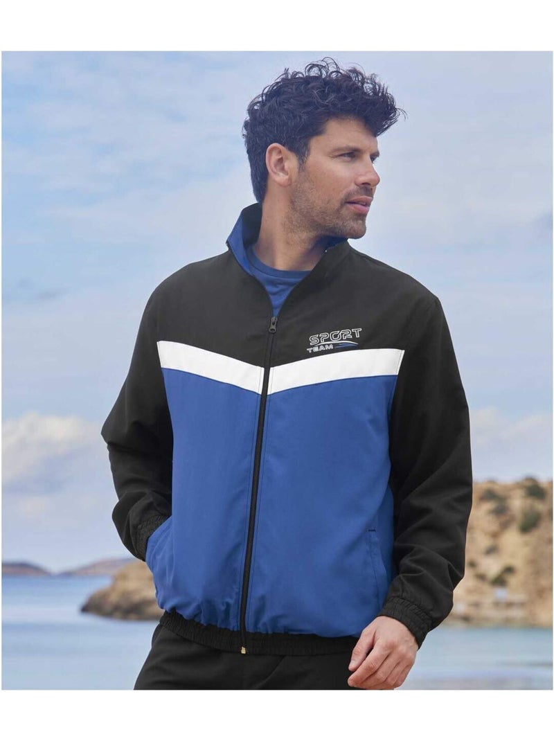 Veste de Jogging Microfibre Sport Team   - ATLAS FOR MEN Noir - Kiabi