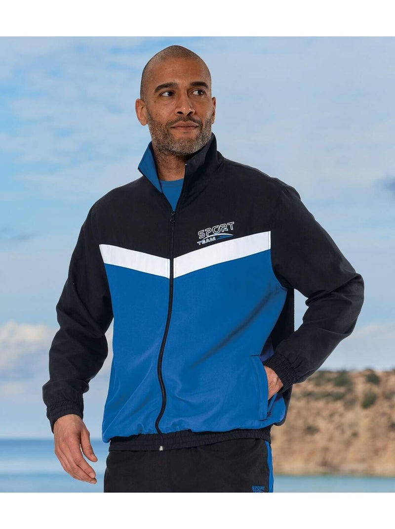 Veste de Jogging Microfibre Sport Team   - ATLAS FOR MEN Noir - Kiabi