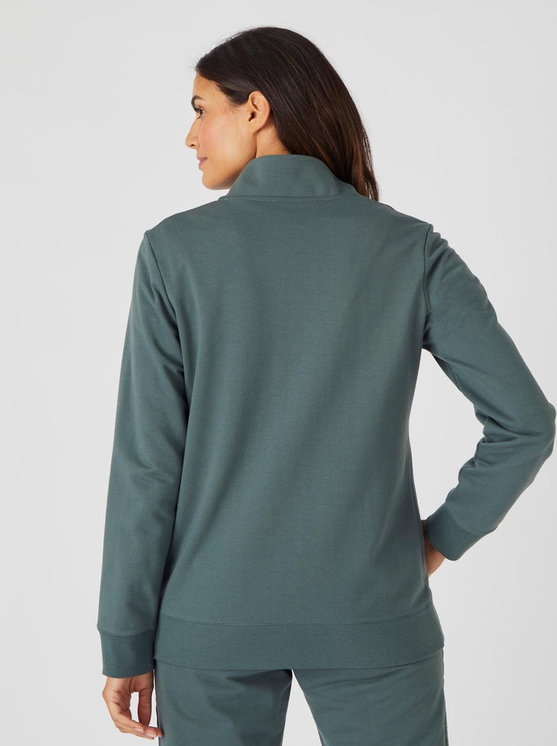 Veste de jogging zippée - Happy D. by Damart Vert - Kiabi