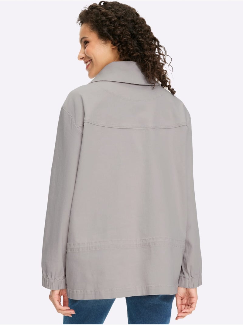 Veste De Loisirs Qualité Coton - Taille Standard - Helline Gris clair - Kiabi