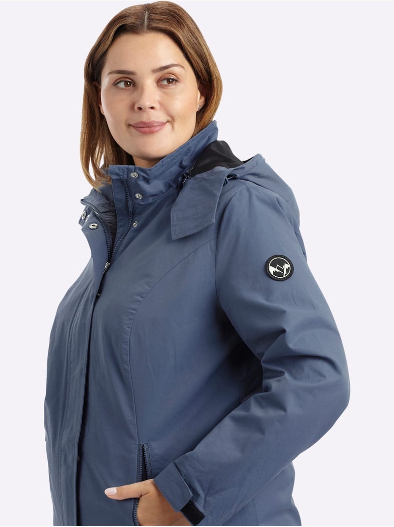 Veste De Mi-saison Imperméable - Taille Standard - Sheego Bleu - Kiabi