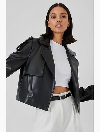 Veste de motard en similicuir bdart