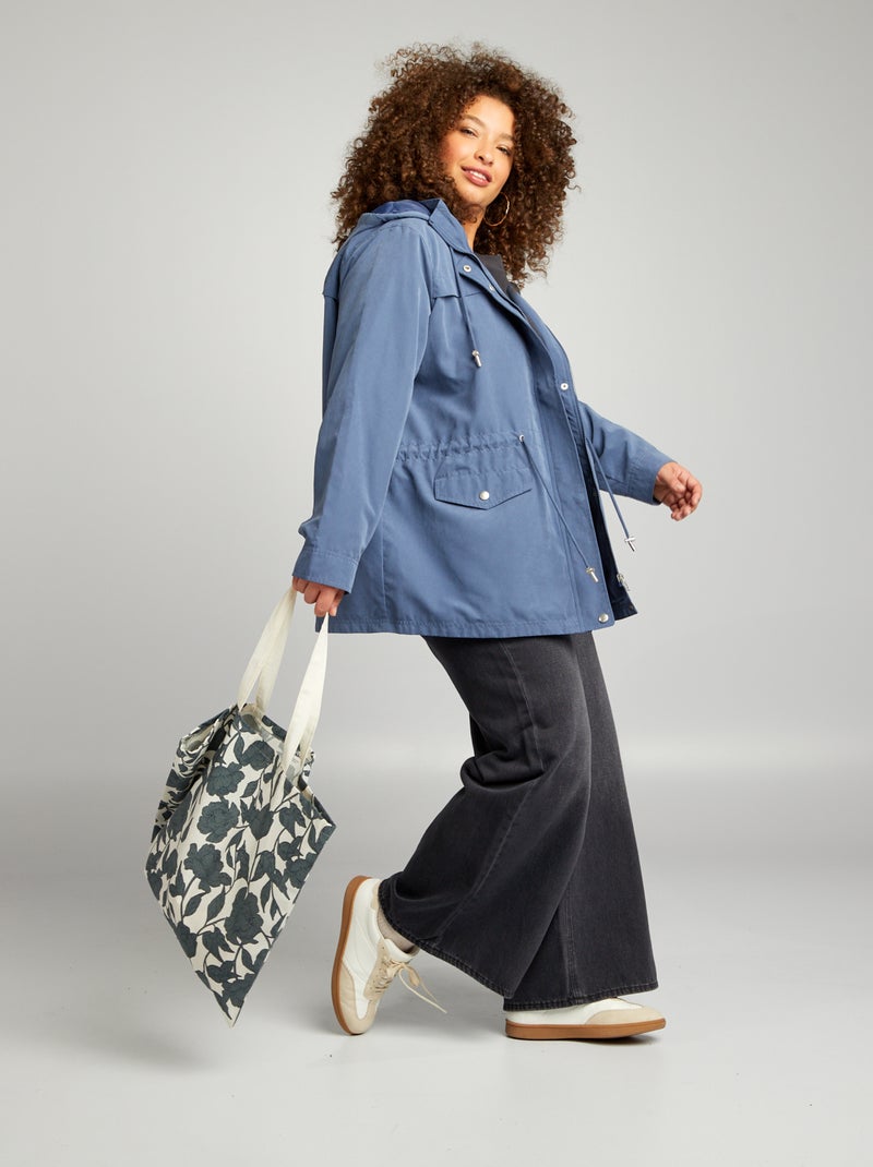 Veste de pluie 'Only Carmakoma' - Bleu - Kiabi - 45.00�?�