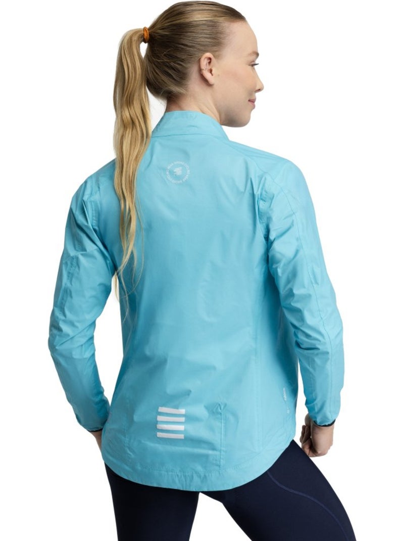 Veste de pluie vélo femme cyclisme femme j2 blockhaus Bleu cyan - Kiabi