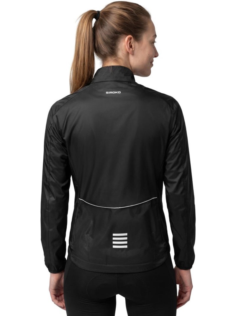 Veste de pluie vélo femme cyclisme femme j2 troumouse Noir - Kiabi