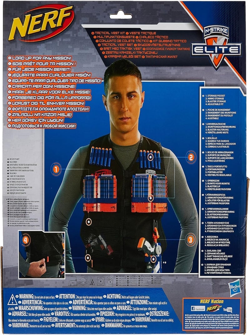 Veste De Rangement Avec Chargeur Et Fléchettes - Nerf Multicolore - Kiabi