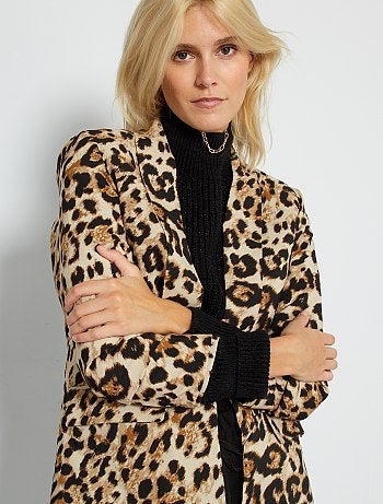 Veste de smocking imprimé 'léopard'