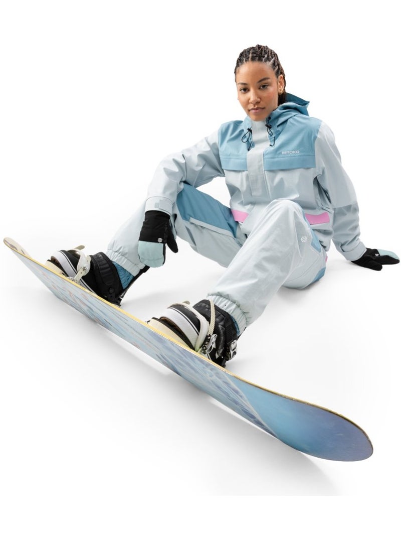 Veste de snowboard oversize femme femme w8-w yuki light Bleu - Kiabi