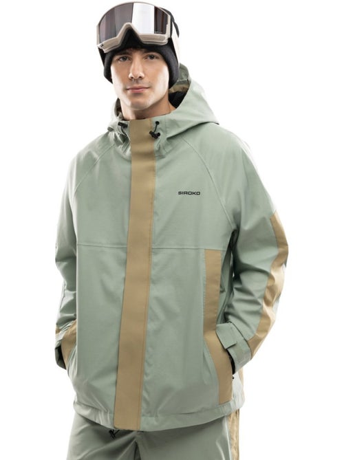 Veste de snowboard oversize homme homme w8 yuki olive - Kiabi