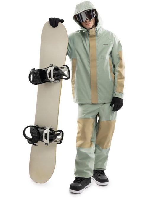 Veste de snowboard oversize homme homme w8 yuki olive - Kiabi