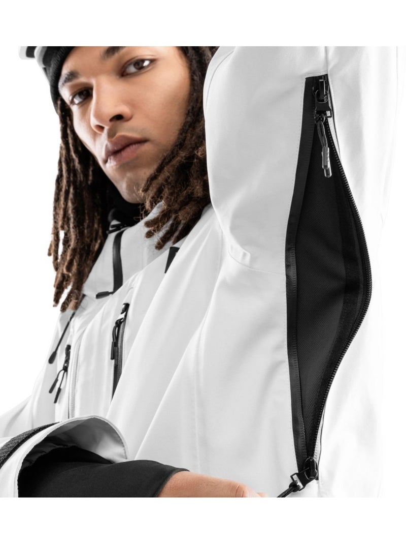 Veste de snowboard recco® homme sports d'hiver homme w5 megeve Blanc - Kiabi