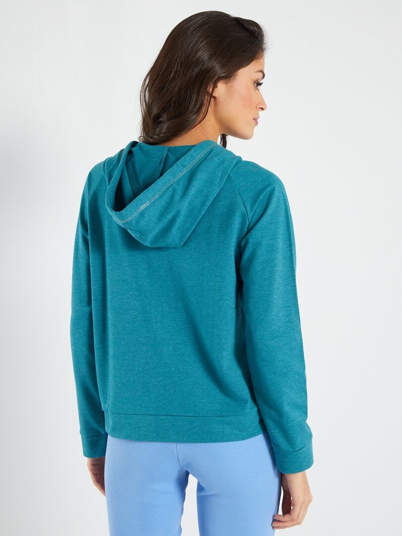 Veste de sport à capuche bleu - Kiabi