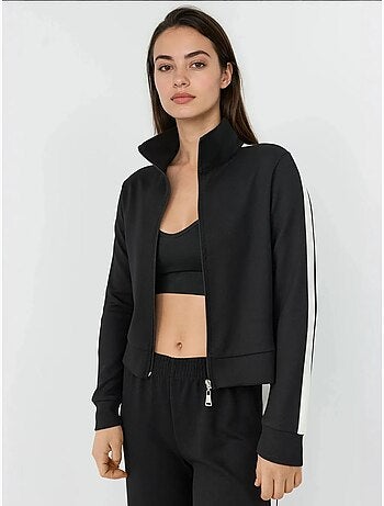 Veste de sport à col montant en modal doux au toucher