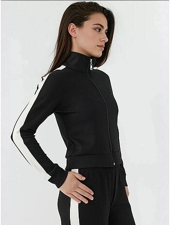 Veste de sport à col montant en modal doux au toucher