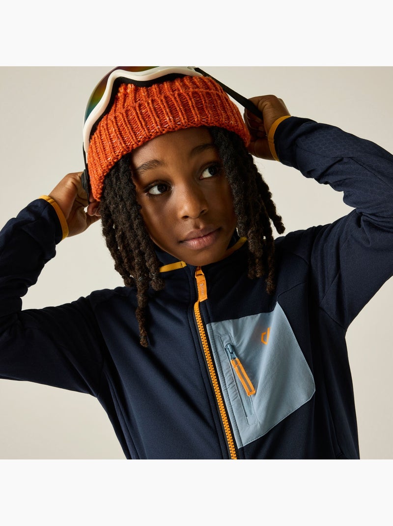 Veste de sport extensible à capuche motif/style bicolore expedition - dare 2b Bleu marine - Kiabi