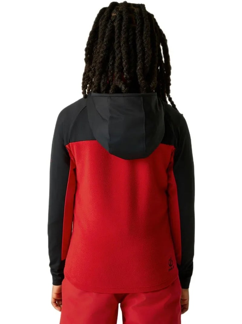 Veste de sport extensible motif/style bicolore thriving - dare 2b Noir Rouge - Kiabi