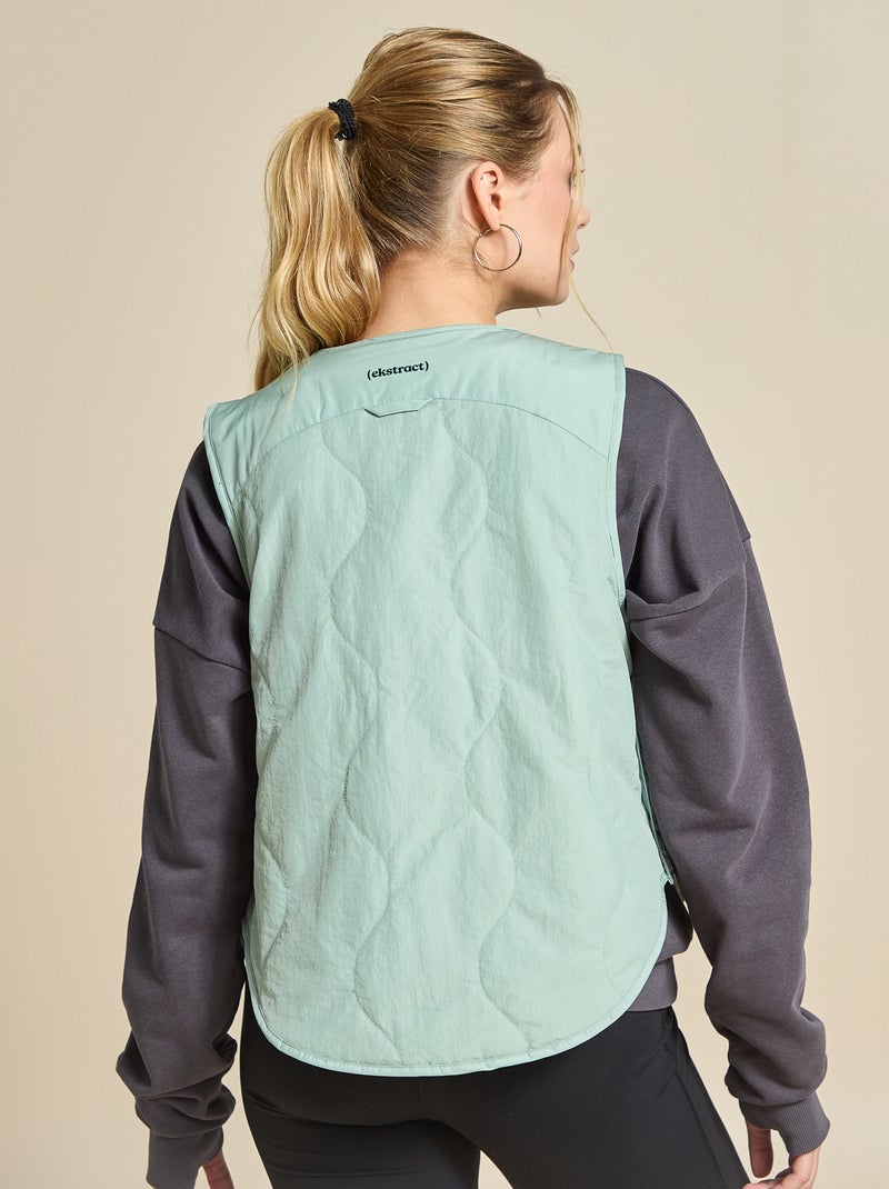 Veste de sport sans manches - (ekstract) Vert - Kiabi