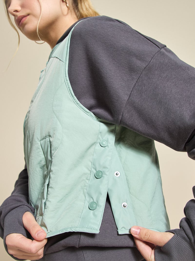 Veste de sport sans manches - (ekstract) Vert - Kiabi