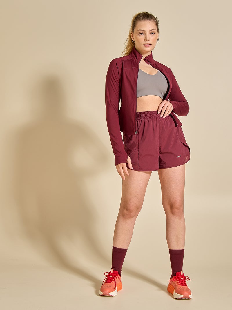 Veste de sport zippée - (ekstract) Rouge - Kiabi
