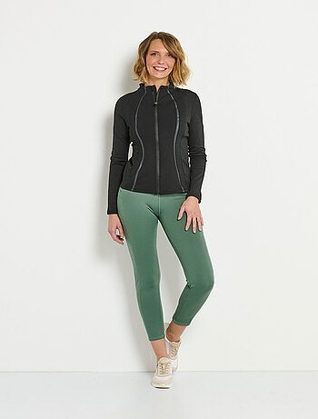 Veste de sport zippée col montant