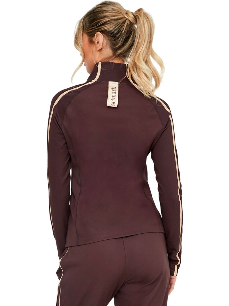 Veste de sport zippée st8 Marron - Kiabi