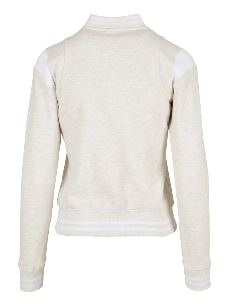 Veste de survêtement college - urban classics Gris Blanc - Kiabi