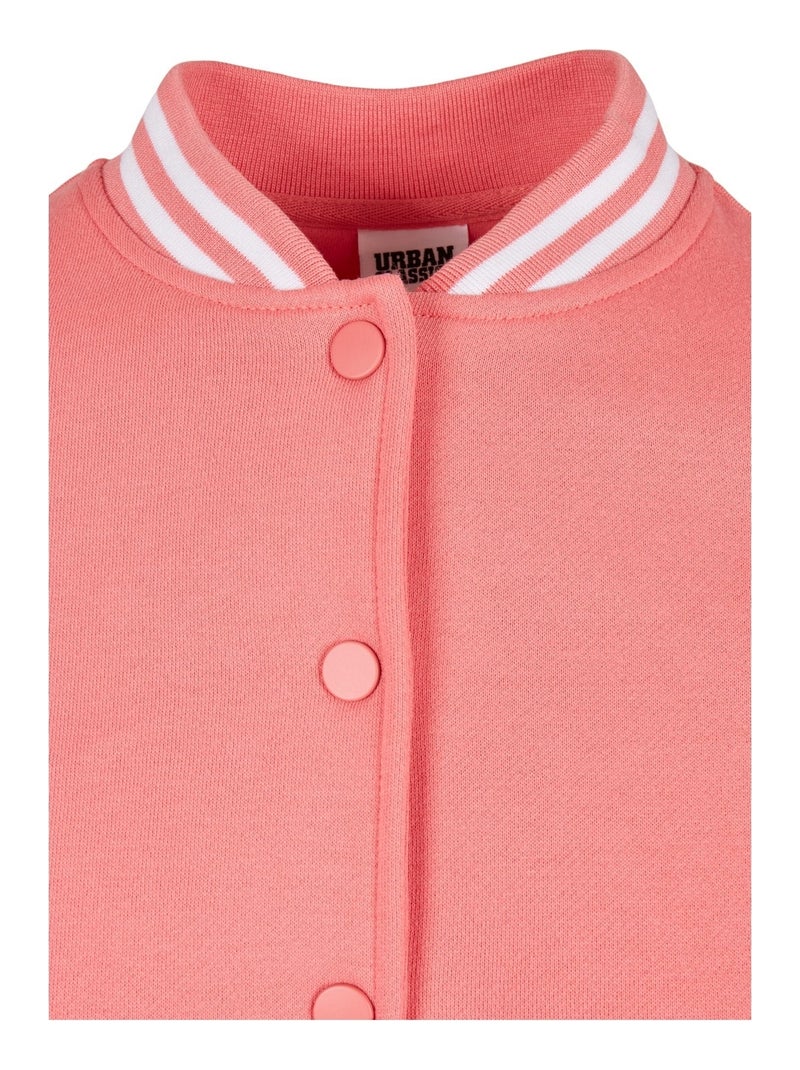 Veste de survêtement college - urban classics Rose pâle - Kiabi