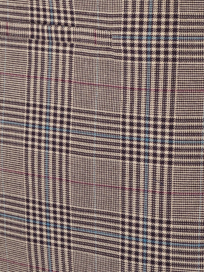 Veste de tailleur à carreaux - Damart Bleu Rose - Kiabi