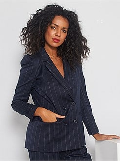Veste de tailleur à fines rayures - Kiabi