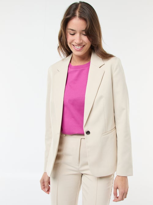 Veste de tailleur à manches longues - Kiabi