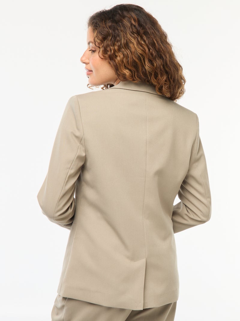 Veste de tailleur à manches longues Vert - Kiabi