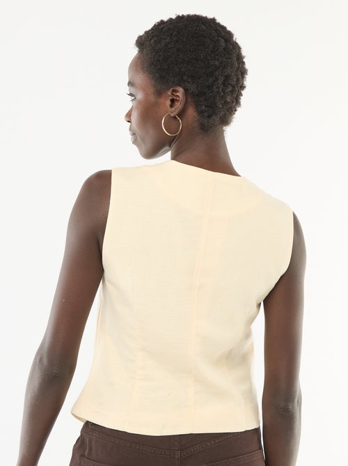 Veste de tailleur avec boutons dorés - Kiabi