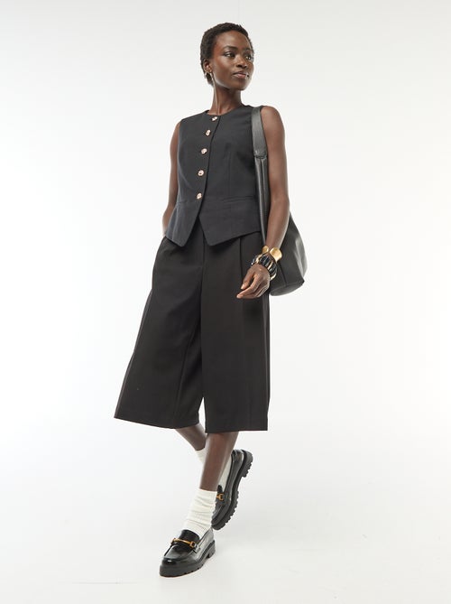 Veste de tailleur avec boutons dorés - Kiabi