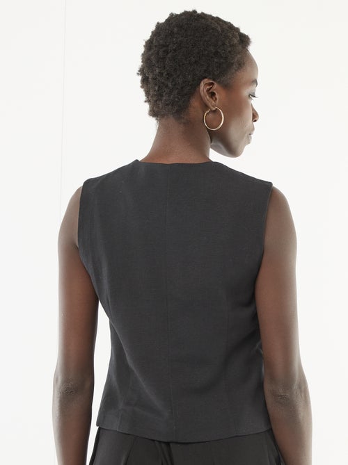 Veste de tailleur avec boutons dorés - Kiabi