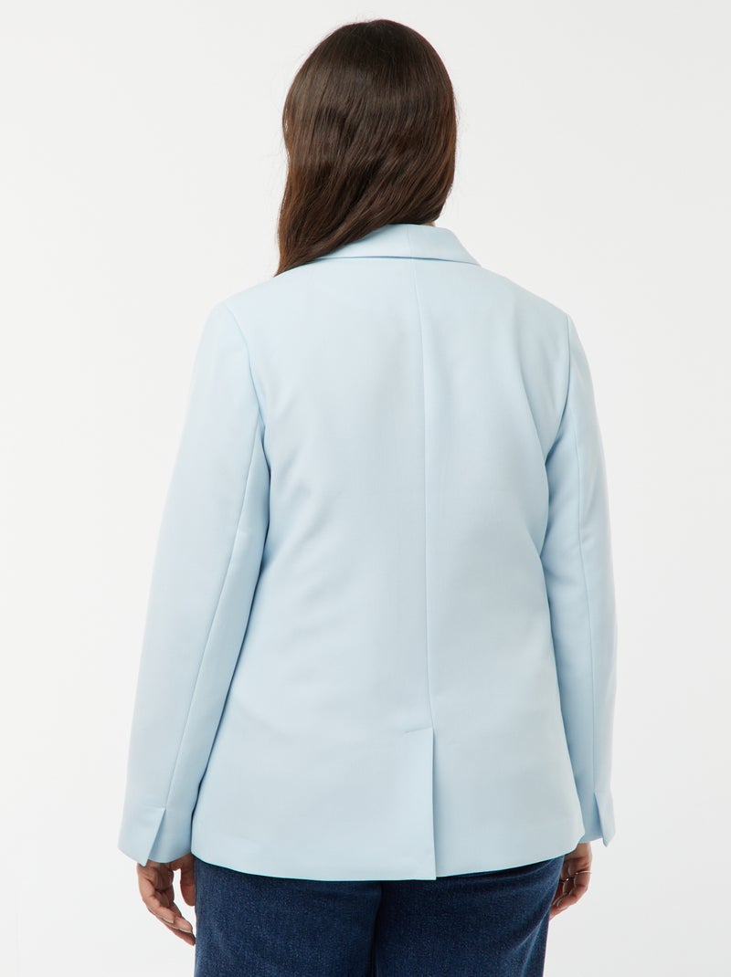 Veste de tailleur avec poche à rabat BLEU - Kiabi
