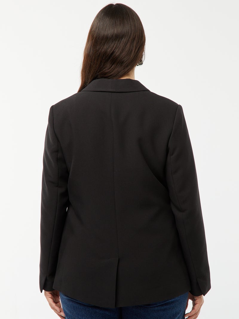 Veste de tailleur avec poche à rabat Noir - Kiabi