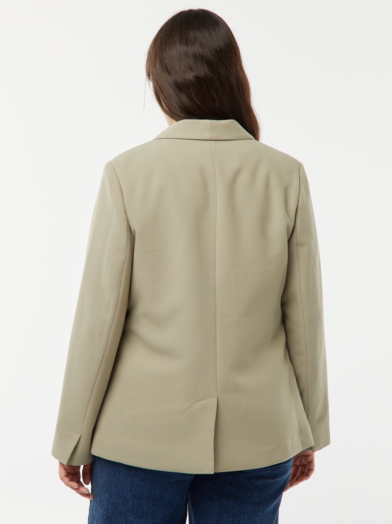 Veste de tailleur avec poche à rabat VERT - Kiabi