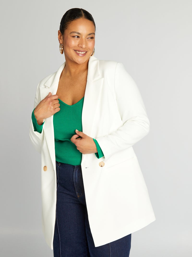 Veste de tailleur blanc - Kiabi