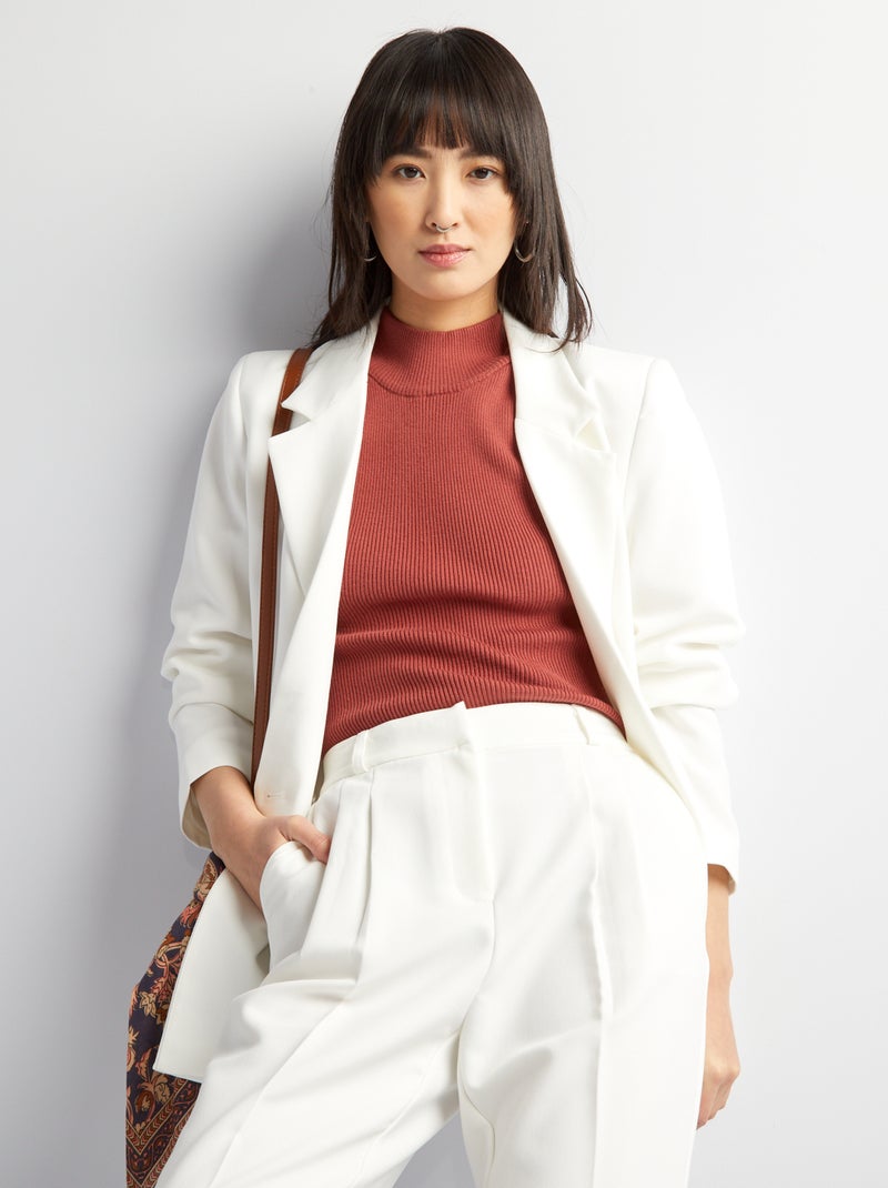 Veste de tailleur blanc - Kiabi