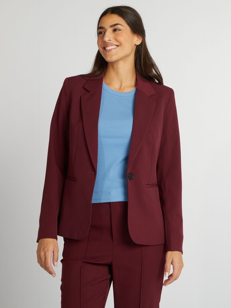 Veste de tailleur Bordeaux - Kiabi