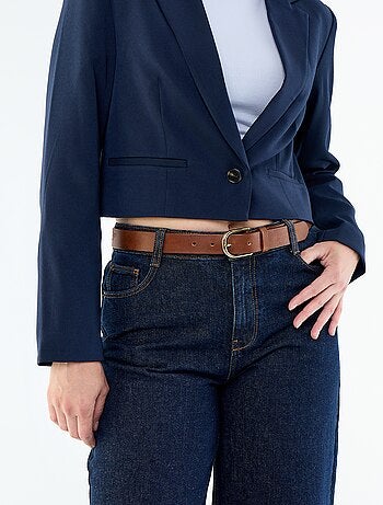 Veste de tailleur coupe courte