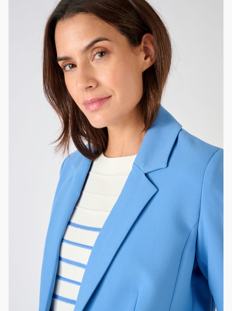 Veste de tailleur fluide - Damart Bleu clair - Kiabi