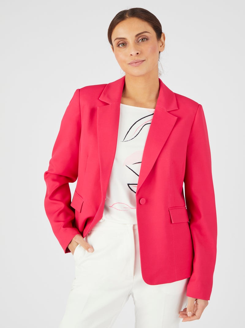 Veste de tailleur fluide - Damart Rose - Kiabi