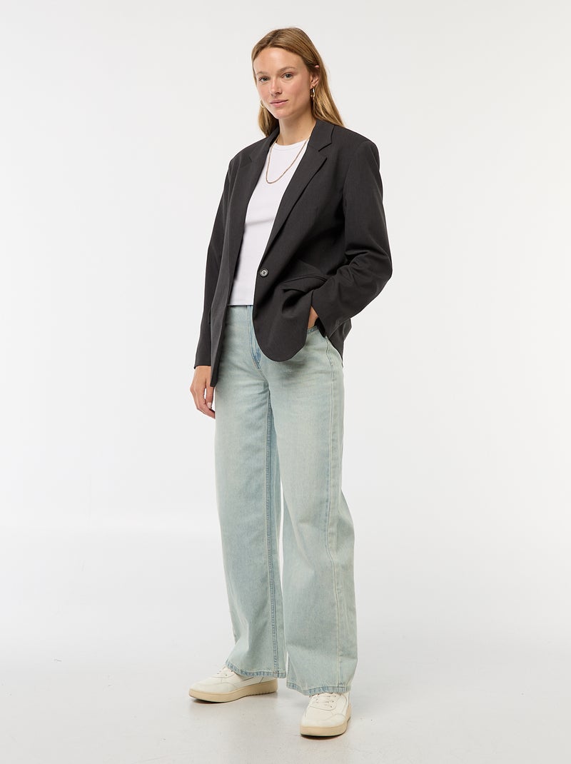 Veste de tailleur Gris - Kiabi