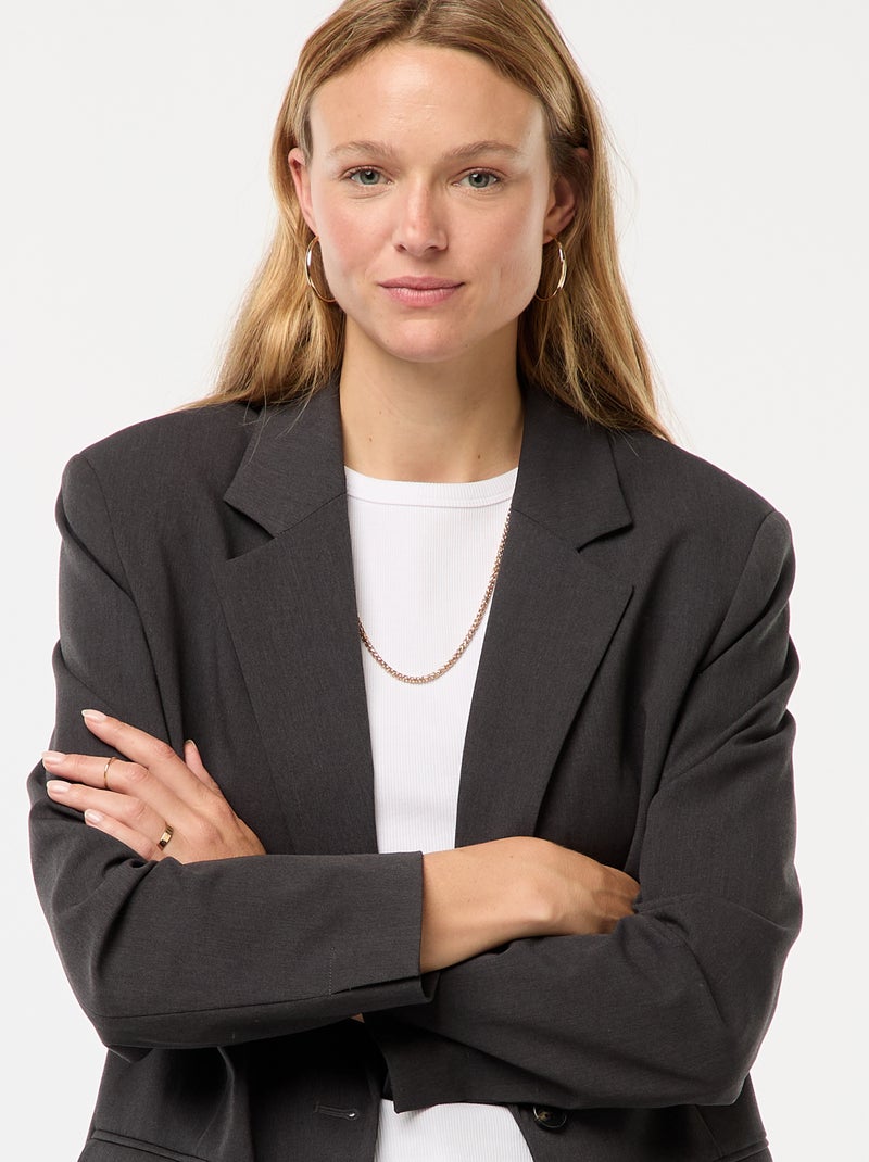 Veste de tailleur Gris - Kiabi