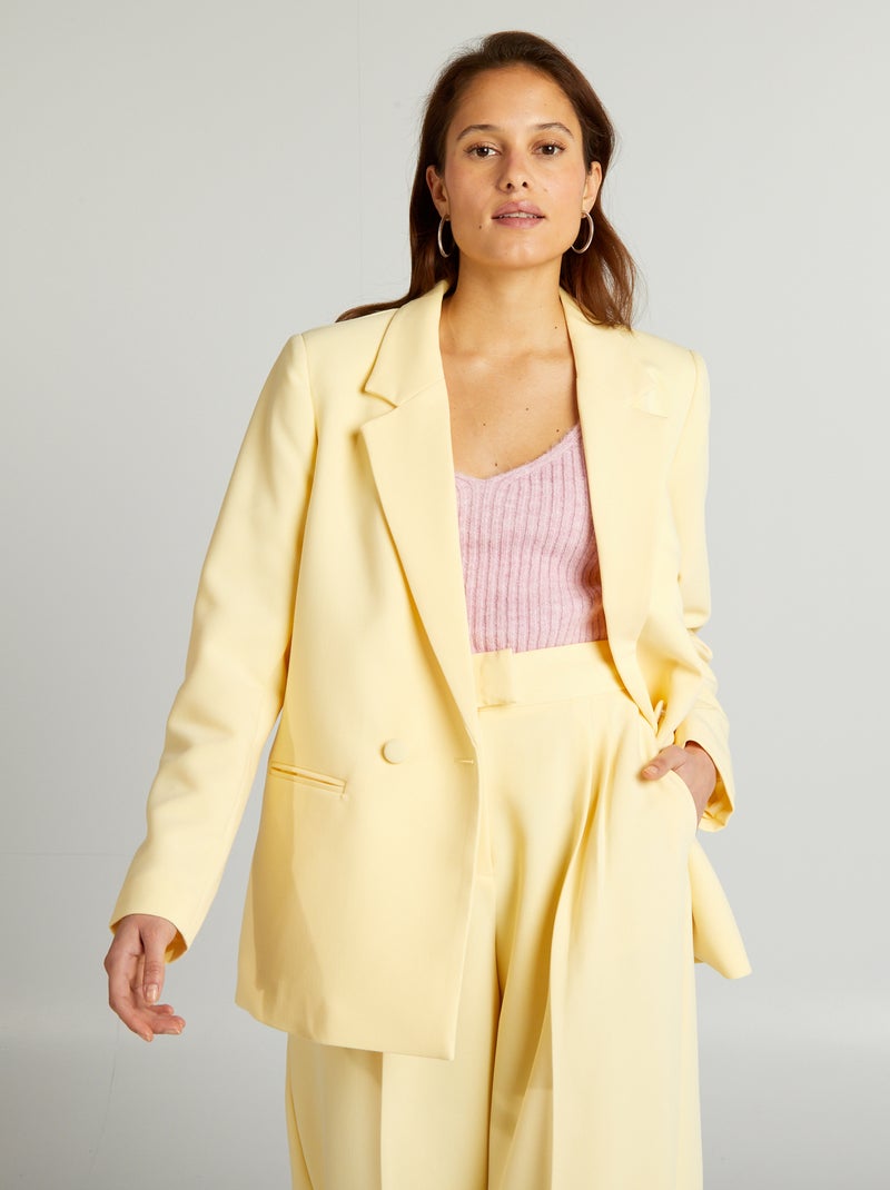 Veste de tailleur Jaune - Kiabi